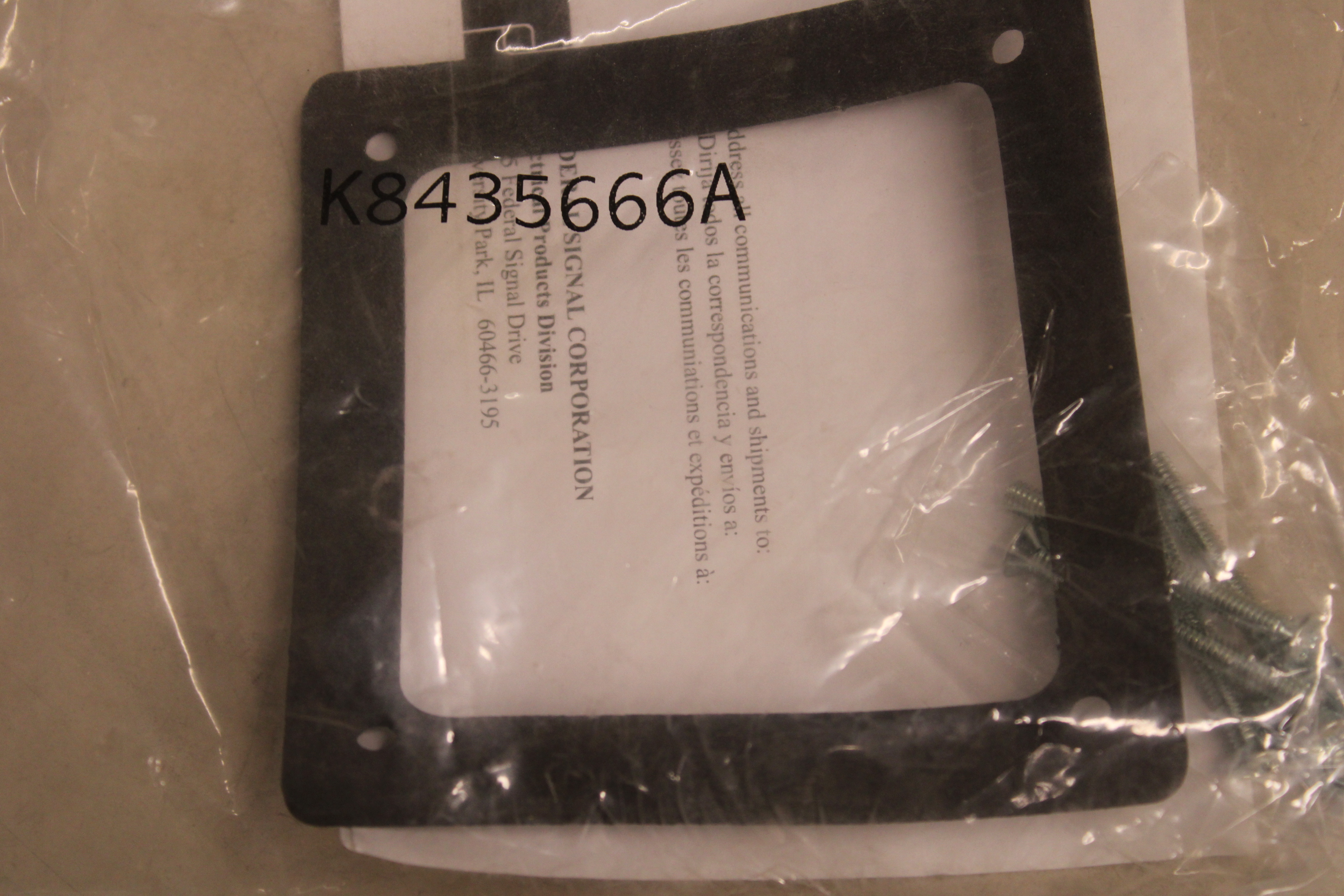 Federal Signal K8435666A Horn Gasket Kit Federal Signal K8435666A Horn Gasket Kit