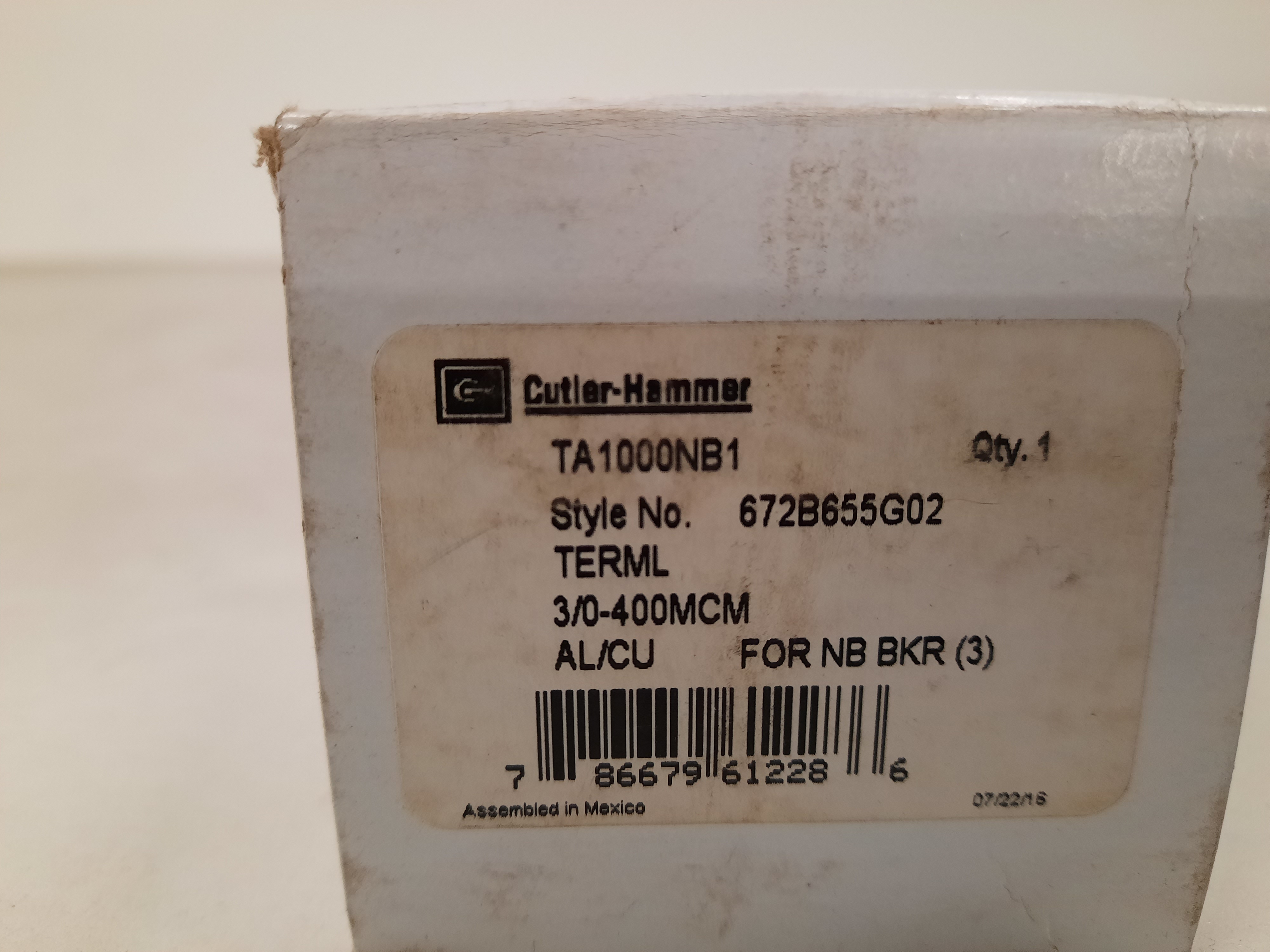 Eaton TA1000NB1 Circuit Breaker Terminal Kit