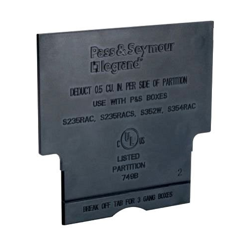 Pass & Seymour LVDIV-1 Outlet Boxes/Covers/Accessories Pass & Seymour LVDIV-1 Outlet Boxes/Covers/Accessories