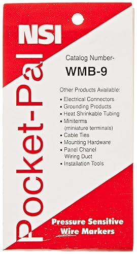 NSi Industries WMB-9 Wire Marker Book (Repackaged)
