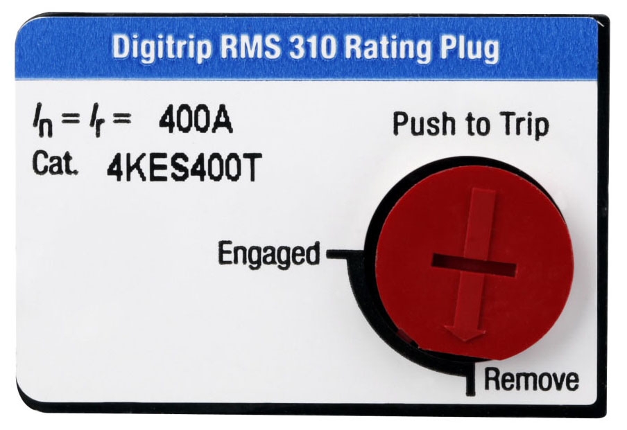Eaton 4KES400T Molded Case Circuit Breaker Rating Plug (Repackaged)