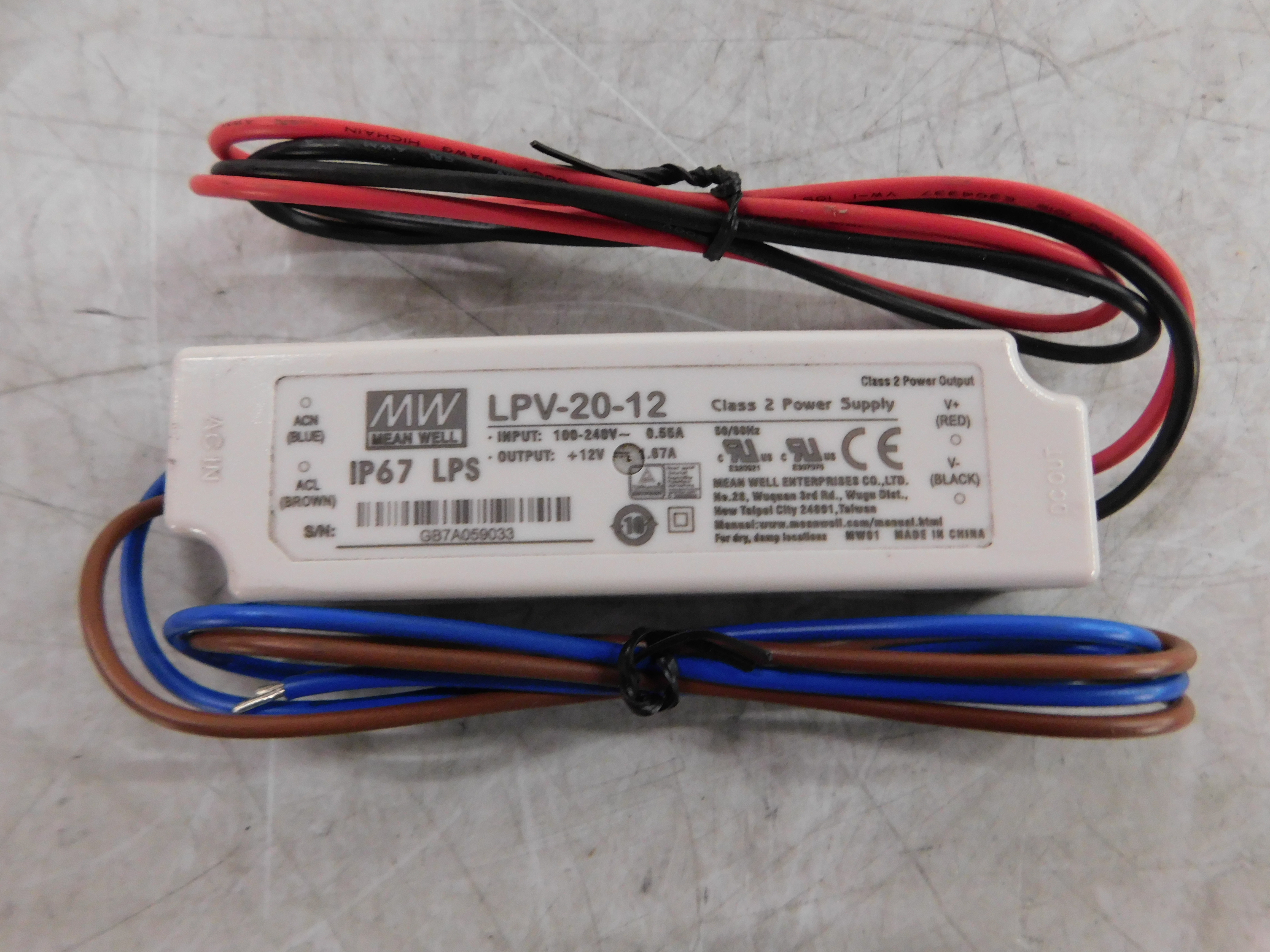 Mean Well LPV-20-12 Bulb/Ballast/Driver Accessories 12VDC (Repackaged) Mean Well LPV-20-12 Bulb/Ballast/Driver Accessories 12VDC (Repackaged)