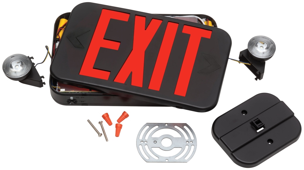 Lithonia Lighting ECC-R-REM-M6 LED Exit Sign and Emergency Light Combination Unit