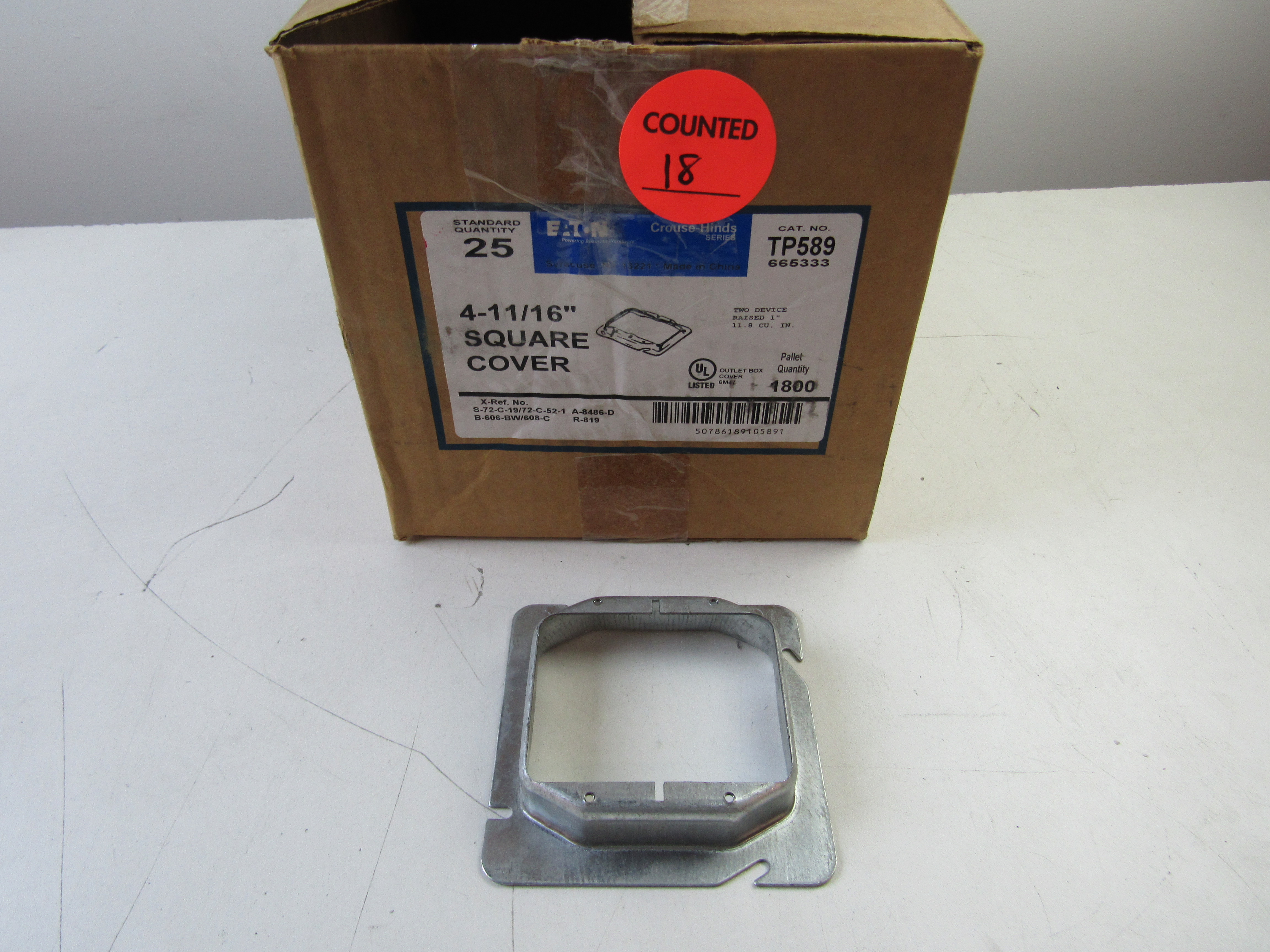 Crouse-Hinds TP589 Square Box Cover