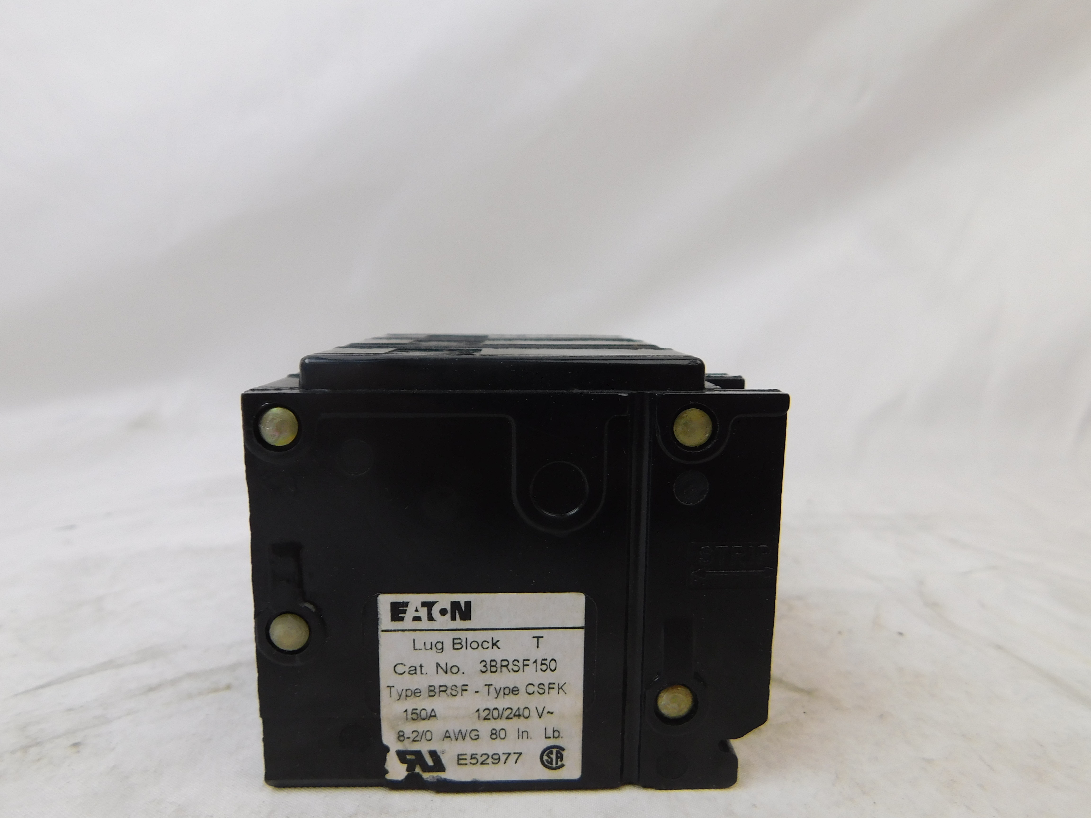 Eaton 3BRSF150 Load Center Main/Sub-Feed Lug Block (Repackaged)