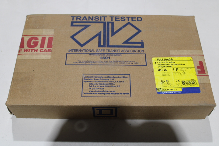 Square D FA12040A Miniature Circuit Breakers MCBs