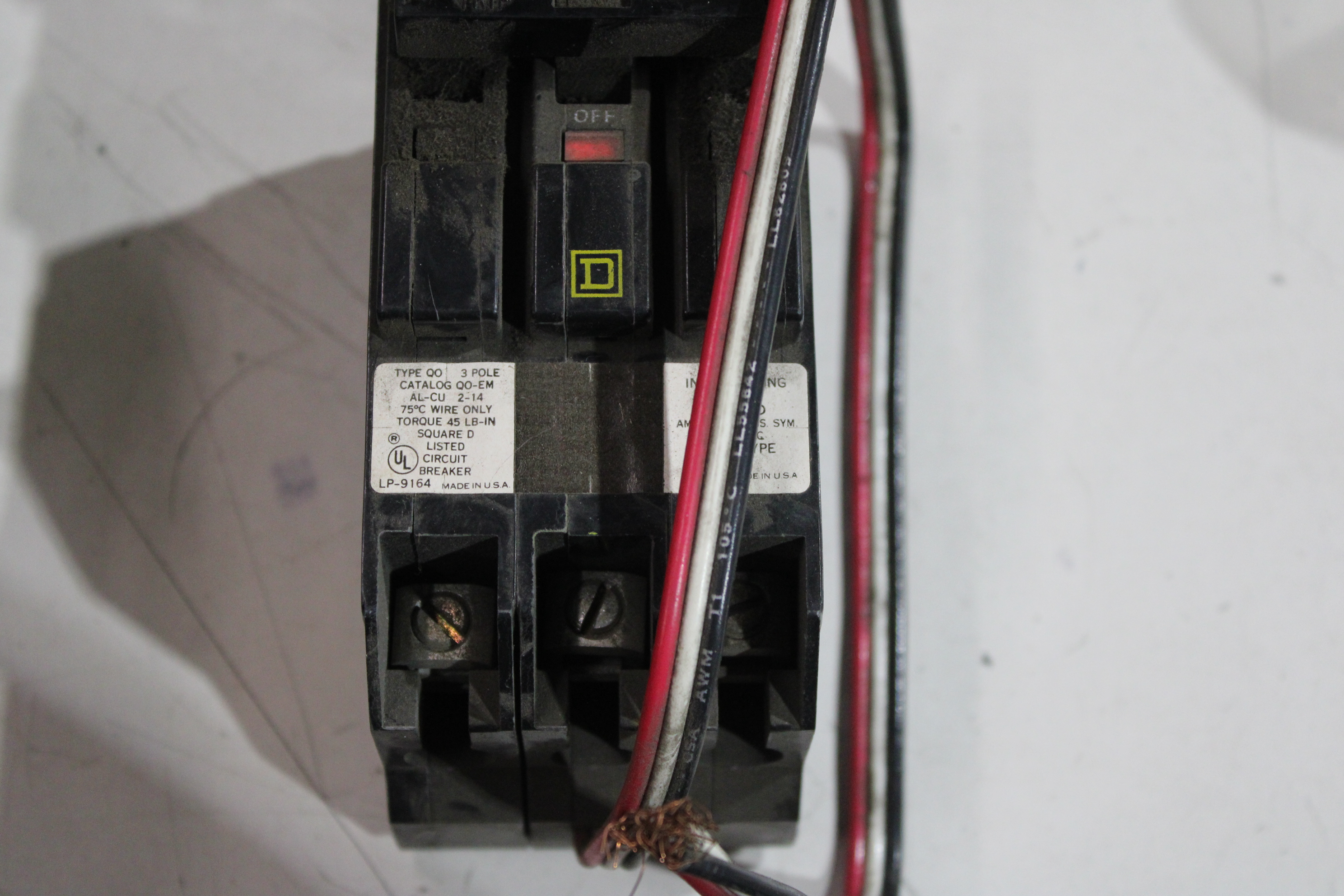 Square D QO350EM Molded Case Breakers MCCBs (Used)