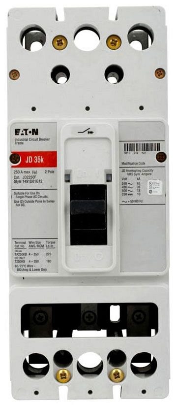 Eaton JD2225 Main Breakers