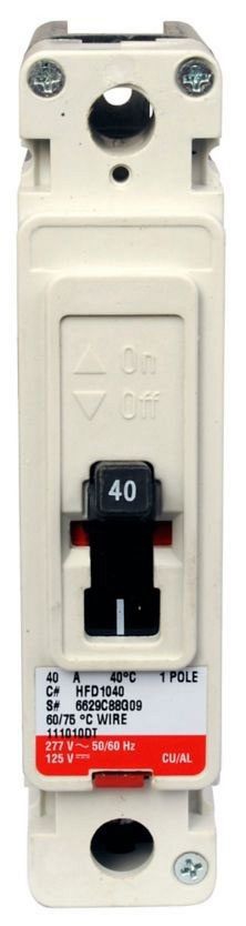 Eaton HFD1040 Non-Interchangeable Trip Circuit Breaker