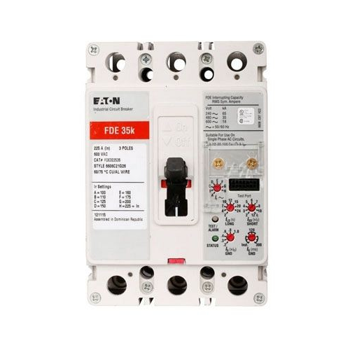 Eaton FDE322522 Non-Interchangeable Trip Electronic Circuit Breaker