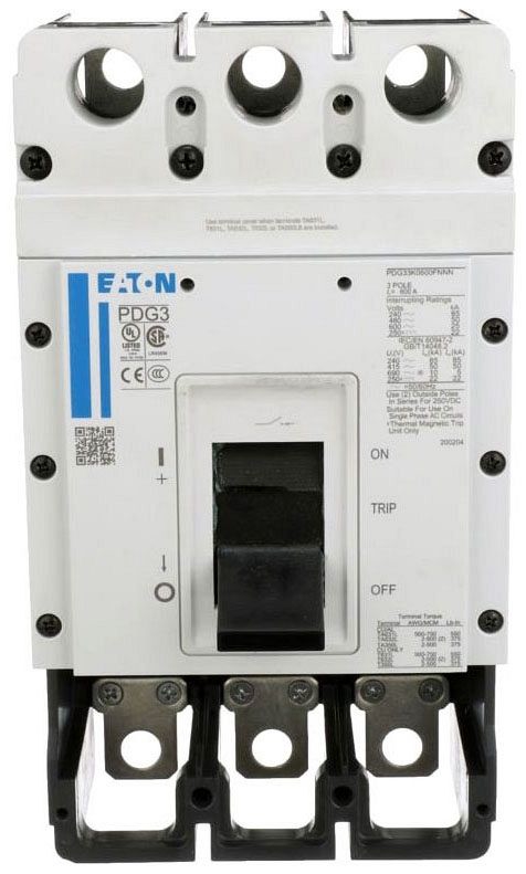 Eaton PDG33G0600FNNN Molded Case Breakers (MCCBs) (Damaged, For Parts or Repair) Eaton PDG33G0600FNNN Molded Case Breakers (MCCBs) (Damaged, For Parts or Repair)