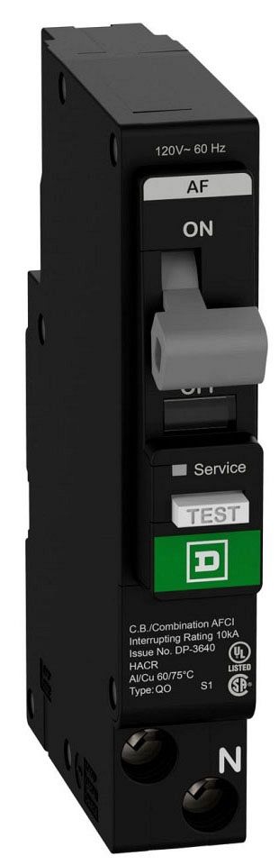 Square D QO115PAFC Miniature Circuit Breakers MCBs