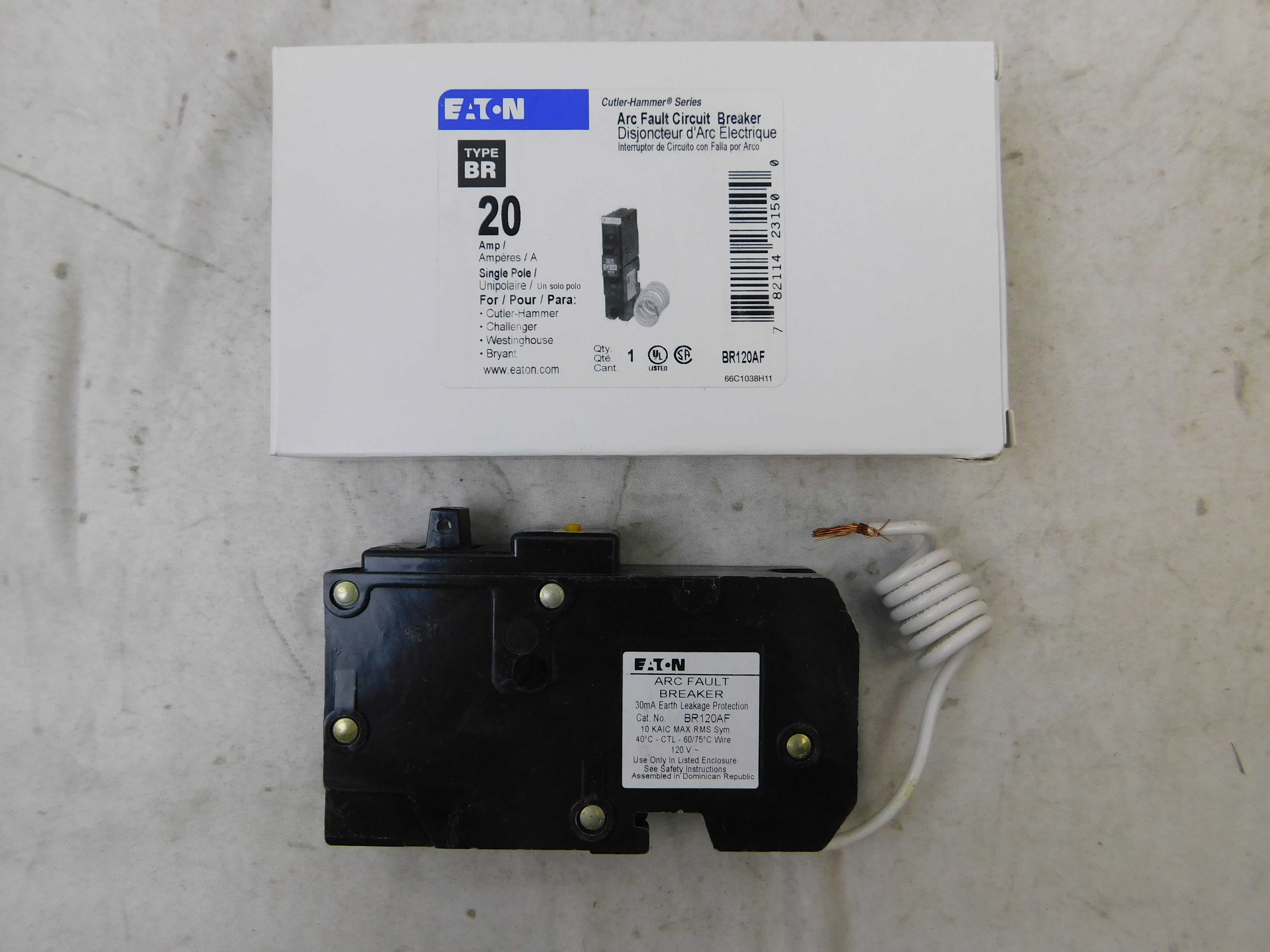 Eaton BR120AF Arc Fault Circuit Breaker