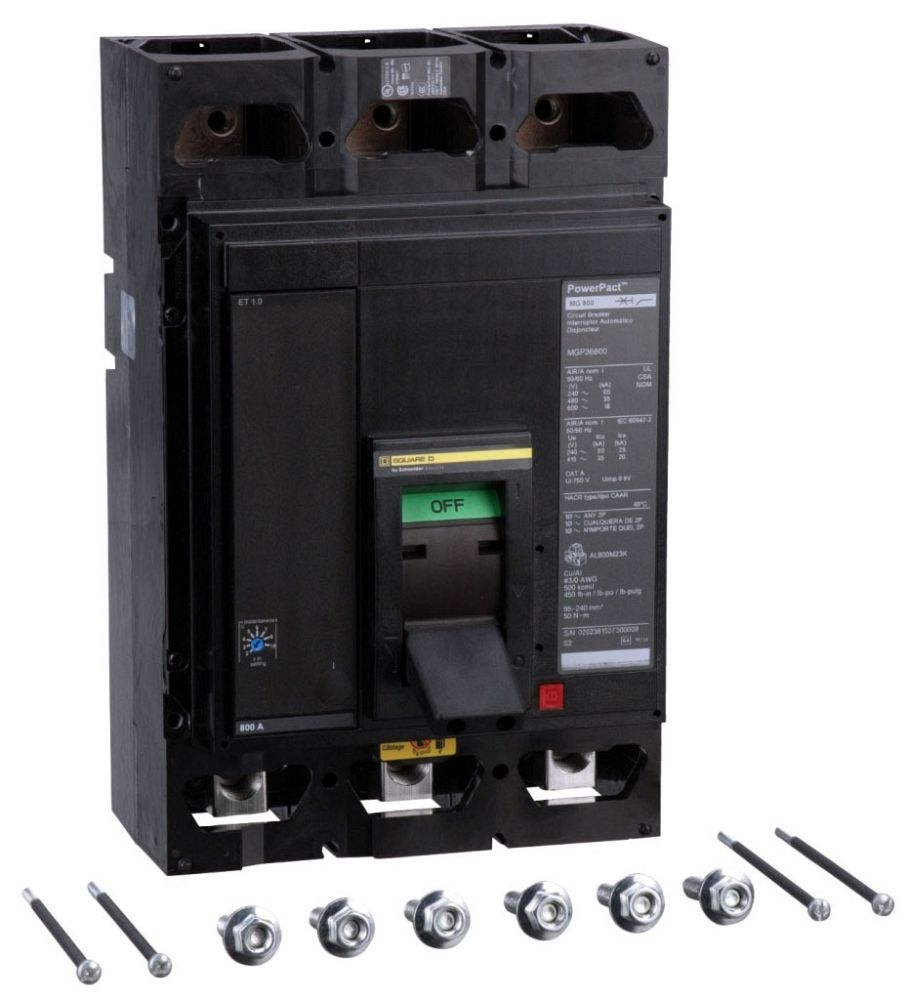 Square D MGP36800 Panelboard Molded Case Circuit Breaker (Used)