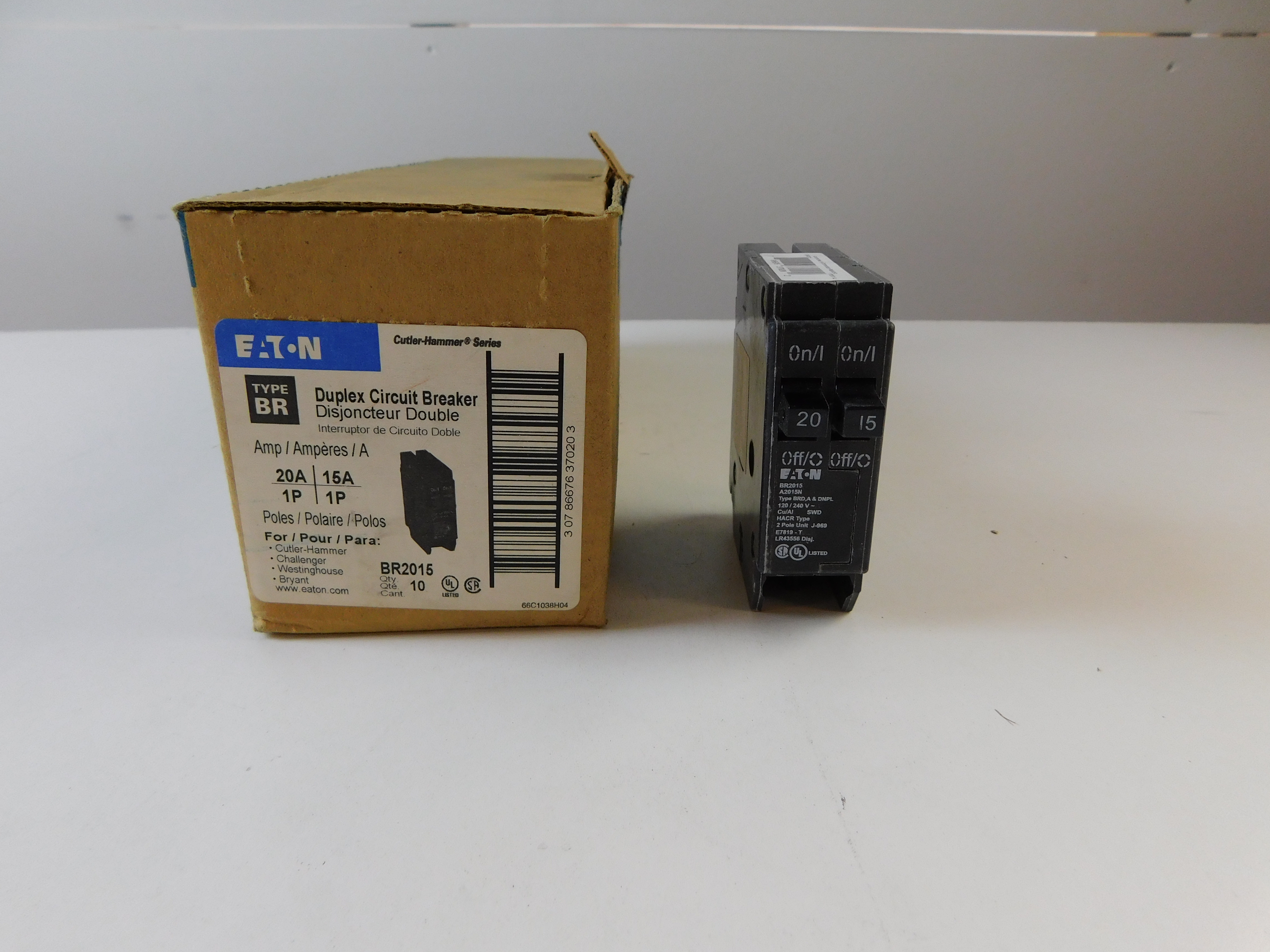 Eaton BR2015 Miniature Circuit Breakers MCBs
