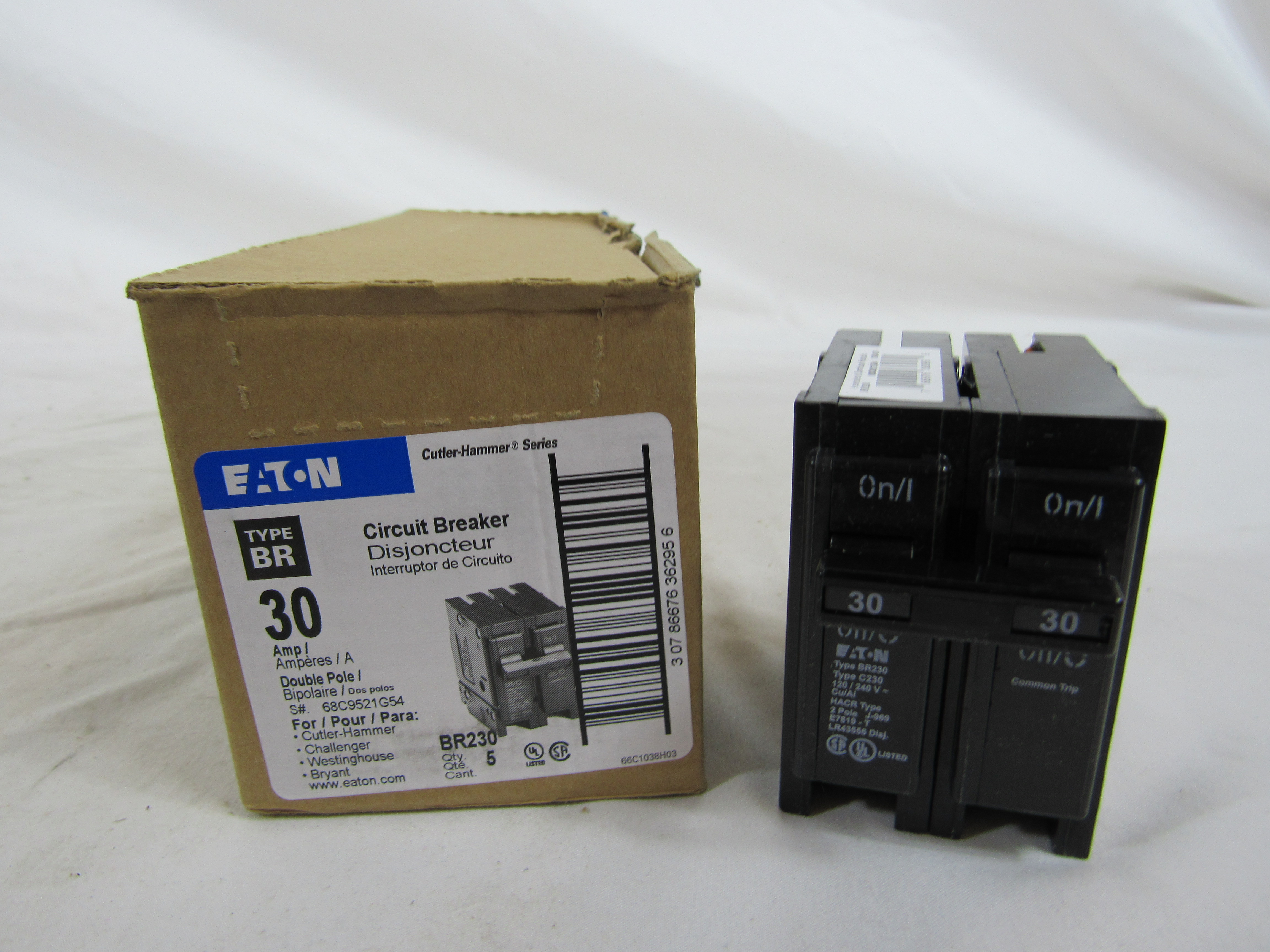 Eaton BR230 Thermal Magnetic Circuit Breaker