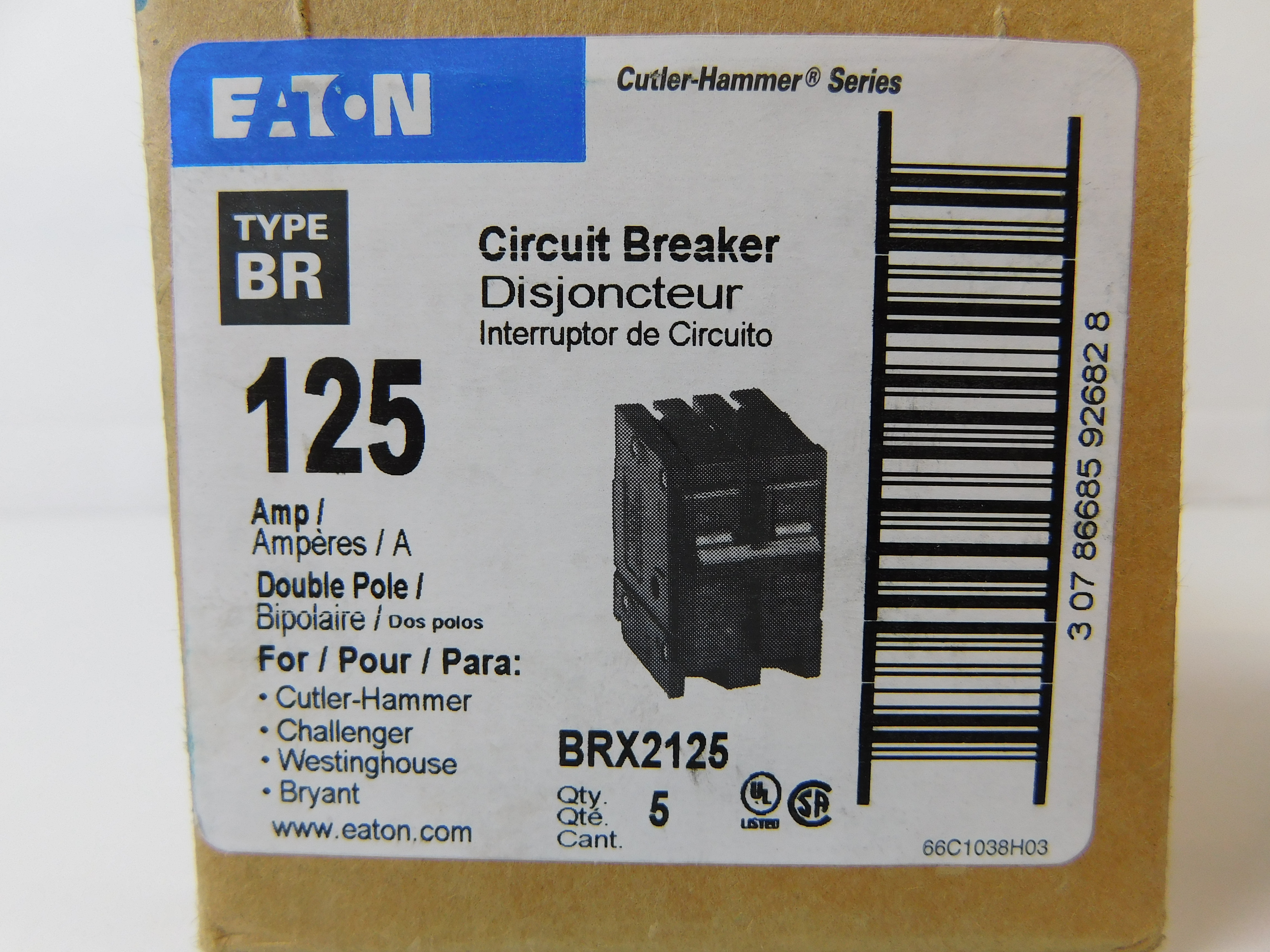 Eaton BRX2125 Circuit Breaker