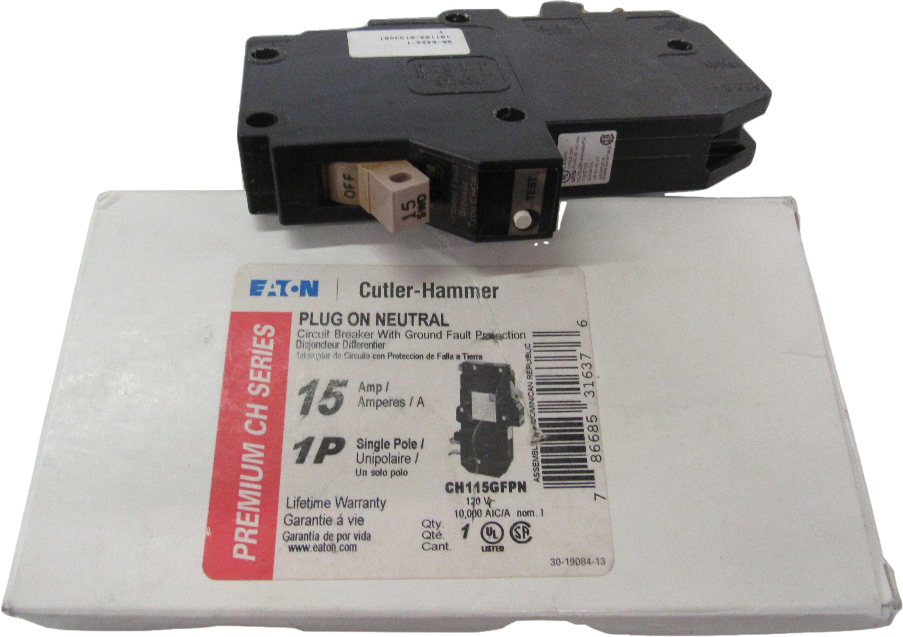 Eaton CH115GFPN Miniature Circuit Breakers MCBs