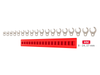 3/8 Inch Drive 6-Point Flare Nut Crowfoot Wrench Set with Rack, 18-Piece (8-27 mm),WCF92220