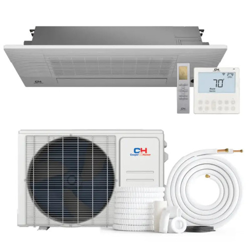Cooper & Hunter 12,000 BTU 230V Ductless Mini Split 1 Way Ceiling Cassette Olivia Series Heat Pump