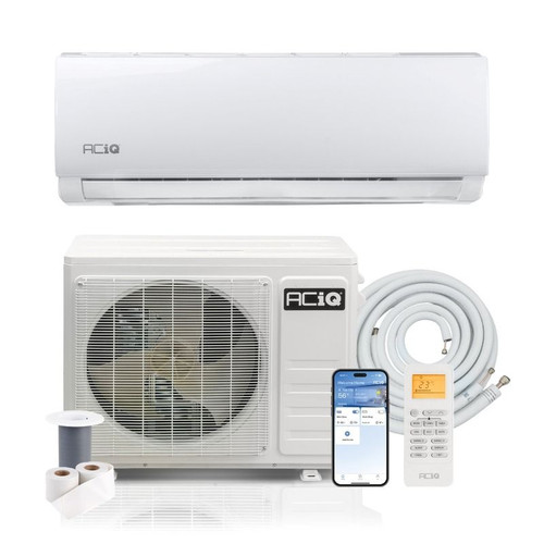 ACIQ 24,000 BTU ACIQ Essentials 18.7 SEER2 Single Zone Wall Mount Mini Split Heat Pump System - R454B | 230V