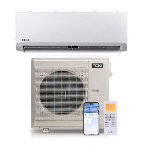 ACIQ 24,000 BTU ACIQ Standard 23.5 SEER2 Single Zone Wall Mount Mini Split Heat Pump System - R454B | 230V