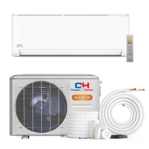 Cooper & Hunter 18,000 BTU 230V Ductless Mini Split AC Wall Mounted Olivia Hyper Heat Series Heat Pump
