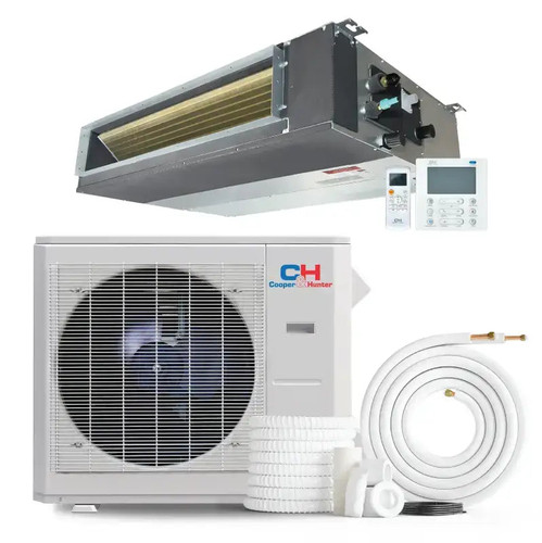 Cooper & Hunter 36,000 BTU 230V Ducted Mini Split AC Light Commercial Concealed Duct Heat Pump