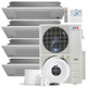 Cooper & Hunter 4 Zone 36,000 BTU OLIVIA Ductless Mini Split AC 1 Way Cassette 9k+9k+9k+18k