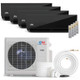 Cooper & Hunter 4 Zone 36,000 BTU Olivia Midnight Ductless Mini Split AC Wall Mounted 9K+9K+12K+12K