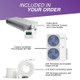 3 zone 42,000 BTU BRAVO Ducted Mini Split AC Concealed Duct 12k+12K+24K