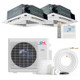 Cooper & Hunter 2 Zone 28,000 BTU OLIVIA Ductless Mini Split AC Ceiling Cassette 12k+18k Upgrade to 36000 BTU Condenser (CH-36MES-230VO)