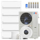 Cooper & Hunter Olivia Series 5 Zone 48,000 BTU Wall Mount Mini Split AC/Heat Pump 6K+9K+12K+18K+18K - R454B