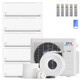 Cooper & Hunter Olivia Series 5 Zone 36,000 BTU Wall Mount Mini Split AC/Heat Pump 6K+6K+9K+9K+12K - R454B