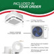 Installation Kit Bravo 18000 BTU Ductless Indoor Unit Mini Split Ceiling Cassette Air Conditioner with R32 refrigerant 230...