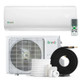 White Remote Control Bravo 24000 BTU Ductless Single Zone Mini Split Air Conditioner with R32 refrigerant 230V SEER 18.0 I...