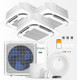 Installation Kit Bravo 24000 BTU Ductless Mini Split Ceiling Cassette Air Conditioner with R32 refrigerant 230V SEER 23.0 ...