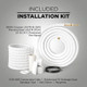 Installation Kit OLMO 36000 BTU Ductless Mini Split with Remote Control with R410A refrigerant 230V SEER 21.0 Inverter
