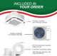 Installation Kit Bravo 30000 BTU Ductless Indoor Unit Mini Split Ceiling Cassette Air Conditioner with R32 refrigerant 230...