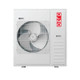 White Olmo 5-zone 42k BTU ductless mini split AC outdoor unit with 12k 12k fan grille