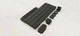 Black Armbridge line set cover kit with plastic drawer slide components