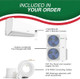 Bravo 42,000 BTU 3-Zone 9k+9k+12k Wall Mount, 230V, R32 - Ductless Mini Split Air Conditioner Heat Pump