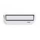 Sleek white Cooper & Hunter universal floor ceiling AC with black trim
