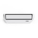 Sleek white Cooper & Hunter universal floor ceiling AC with black trim
