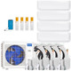 MRCOOL DIY 5th Gen 4-Zone Ductless Mini Split AC & Heat Pump 27000 BTU (9K+9K+9K+9K), One-Way Cassette Units, 230V