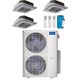 MRCOOL Olympus 4th Generation 3-Zone Ductless Mini Split AC & Heat Pump 48000 BTU (9K+9K+9K), Ceiling Cassette Units, 230V