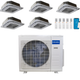 MRCOOL Olympus 4th Generation 5-Zone Ductless Mini Split AC & Heat Pump 36000 BTU (9K+9K+9K+9K+12K), Ceiling Cassette Units, 230V