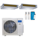 MRCOOL Olympus 4th Generation 2-Zone Ducted Mini Split AC & Heat Pump 36000 BTU (12K+12K), Slim Duct Units, 230V
