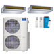 MRCOOL Olympus 4th Generation 2-Zone Ducted Mini Split AC & Heat Pump 48000 BTU (12K+12K), Slim Duct Units, 230V