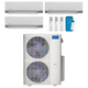 MRCOOL Olympus 4th Generation 3-Zone Ductless Mini Split AC & Heat Pump 48000 BTU (12K+12K+18K), Wall Mount Units, 230V